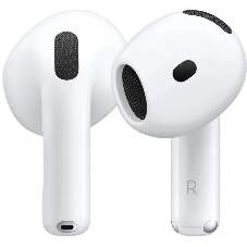 Наушники TWS Apple AirPods 4 (A3050/A3053/A3058) белый, вкладыши, Bluetooth, до 5 ч