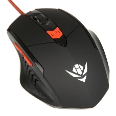 Мышь проводная Dialog MOG-11U Nakatomi Gaming - 6 кнопок + ролик, USB,черная