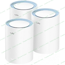 Бесшовный Mesh роутер Cudy M1200(3-Pack) AC1200 10/100BASE-TX белый (упак.:3шт)