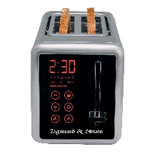 Тостер Zigmund & Shtain ST-100 нержавеющая сталь, 1000 Вт, 2 слота