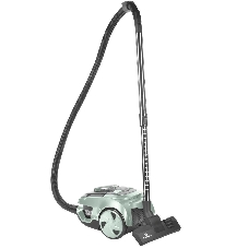 Пылесос Eurostek EVC-KP05С серый/бирюзовый, 400/2600 Вт, уборка сухая, пылесборник контейнер 2.5 л