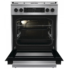 Плита комбинированная Gorenje GKS6C72XF серебристый, конфорок 4 газовых, духовка 71 л, 60 см x 85 см x 60 см