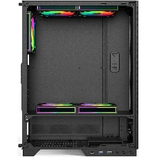Компьютерный корпус ACD Citadel 108DB ATX, Type-C + 2 X USB ports + HD audio combo, Mesh, TG, черный