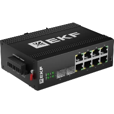 Коммутатор EKF TSX-ML2-2GX/SFP-8GTP, 8×1 Гбит/с PoE + 2×1 Гбит/с SFP, управляемый