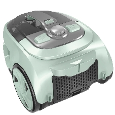Пылесос Eurostek EVC-KP05С серый/бирюзовый, 400/2600 Вт, уборка сухая, пылесборник контейнер 2.5 л