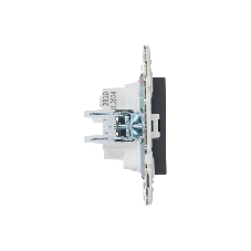 Розетка IEK SKANDY SK-R02G 10А графит без заземл. без защ. шторок SK-R10-10-K53