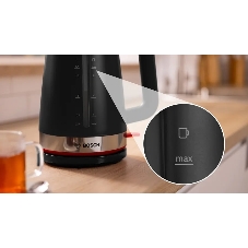 Чайник электрический Bosch TWK4M223 1.7 л, черный корпус: пластик