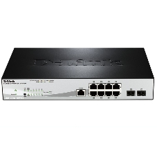 Коммутатор D-Link DGS-1210-10P/ME/A1A, 8×1 Гбит/с + 2×1 Гбит/с SFP, управляемый