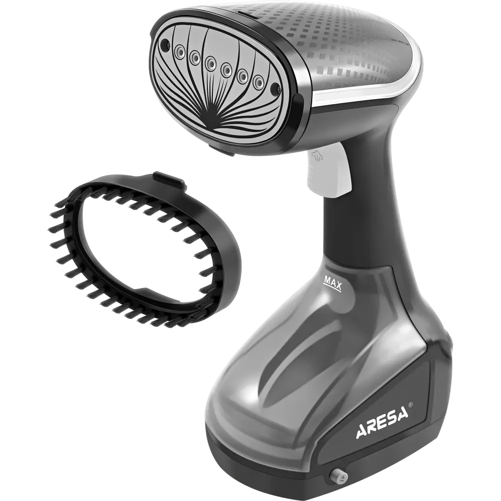 Отпариватель ARESA AR-2306 черный/серебристый, 1100 Вт, 25 г/мин, 200 мл