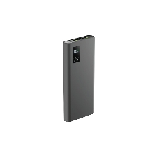 Портативный аккумулятор OLMIO QR-10, 10000mAh, 22.5W, QuickCharge3.0/PowerDelivery, LCD, серый