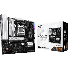 Материнская плата ASRock B650M Pro X3D, AM5, AMD B650, 4xDDR5, 4xSATA, 3xM.2, 1xPCIe 5.0 x16, 1xPCIe 4.0 x4, 1xHDMI, 1xDP, 1x2.5Gb LAN, 1xUSB-C 10Gbps, 1xUSB-A 10Gbps, 2xUSB-A 5Gbps, 4xUSB-A 2.0, 3x3.5 мм, 7.1, mATX