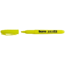 Текстовыделитель Buro Base, скошенный пишущий наконечник, 1-4мм, желтый, коробка
