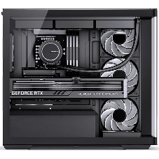 Корпус без блока питания Корпус JONSBO D300 Black MATX без БП, боковая панель из закаленного стекла, mini-ITX, micro-ATX, черный
