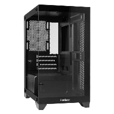 Компьютерный корпус Minitower ExeGate i3 SEA LE (mATX, без БП, 1хUSB+1хUSB 3.0, HD аудио, черный, передняя и боковая панели - закаленное стекло)