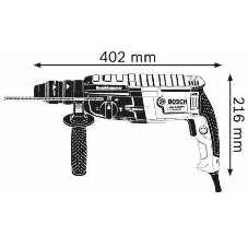 Перфоратор Bosch GBH 2-28 F SDS-plus 0611267600 880 Вт, БСП, 3.2Дж, 2,9кг, 3реж, L-Case
