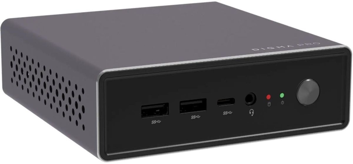 Мини ПК Digma Pro Minimax U1 i3 1215U (1.2) 8Gb SSD256Gb UHDG CR Windows 11 Professional GbitEth WiFi BT 60W темно-серый/черный (DPP3-8CXW01)