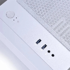 Компьютерный корпус Lian-Li Lancool 205M Mesh белый без БП ATX 2xUSB 3.0 audio bott PSU