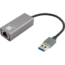 Кабель-адаптер 5bites UA3-45-13BK USB3.0, RJ45 1G, AL, серый