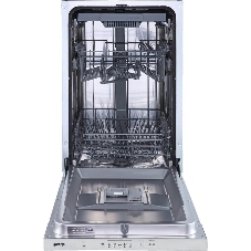 Посудомоечная машина встраиваемая Gorenje GV520D17S, загрузка 10 комплектов, стандартный мотор, регулировка верхней корзины по высоте, 3 корзины, кнопочное управление, звуковой сигнал завершения цикла, автооткрывание дверцы, половинная загрузка, полный AquaStop, энергоэффективность А+++, уровень шума 47 дБ, белый