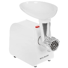 Мясорубка электрическая Willmark WMG-2043JW белый, 2000 Вт, 2.4 кг/мин, реверс, защита от перегрузки, насадки - 5