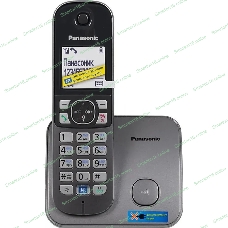Телефон беспроводной (DECT) Panasonic KX-TG6811RUM (серебристый) Беспроводной DECT,40 мелодий,телефонный справочник 120 зап.