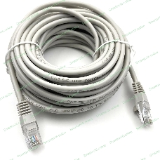 Патч-корд Buro UTP-5E-10M-G-LSZH UTP серый cat.5e RJ-45 (m)-RJ-45 (m) 10м