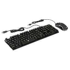 Комплект клавиатура+мышь Nakatomi KMG-2305U проводной, USB, 1600 DPI, черный