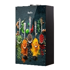 Водонагреватель газовый Ballu GWH 10 Fiery Glass Curry, проточный, 10 л/мин, 20 кВт