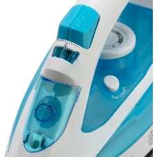 Утюг Maxwell MW-3055B белый/голубой, 2200 Вт, 30 г/мин, 100 г/мин, 280 мл