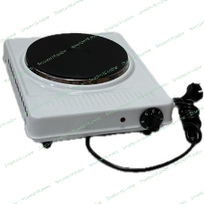Плита настольная электрическая Брест ЭПЧ 1-1,5/220, 1 конф. белая, чугунный блин