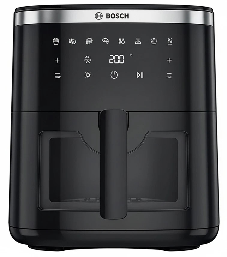 Аэрогриль Bosch MAF671B0 черный, 1800 Вт, 7.2 л, сенсор, 8 программ