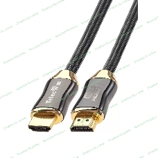 Кабель HDMI 19M/M,ver. 2.1, 8K@60 Hz 2m метал разъемы, нейлоновая оплетка Telecom TCG300-2M