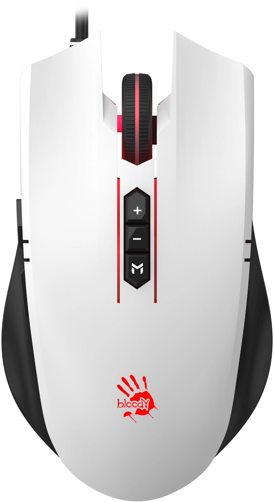 Мышь проводная A4Tech Bloody ES7 белый, 6000 dpi, USB, кнопки - 8