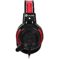Проводные наушники Oklick HS-G300 черный/красный, полноразмерные, Jack 3.5 мм