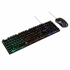 Комплект клавиатура+мышь Nakatomi KMG-2305U проводной, USB, 1600 DPI, черный