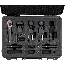 Набор микрофонов для ударной установки sE Electronics V PACK CLUB 1 х микрофон V KICK, 2 х микрофона V BEAT, 3 х крепления V CLAMP, 1 х микрофон V7 X, 2 х конденсаторных микрофона sE7, пластиковый кейс