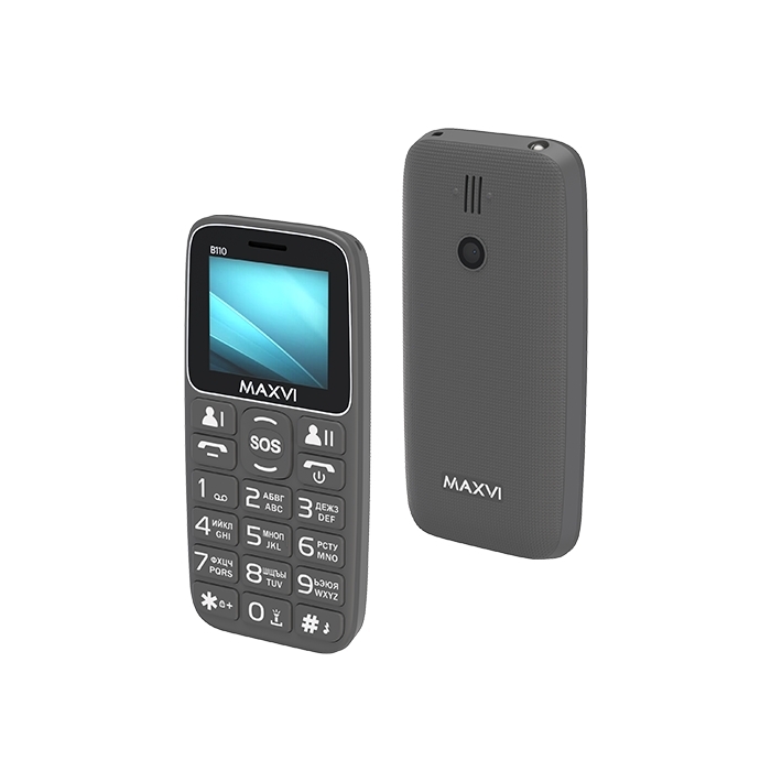 Мобильный телефон Maxvi B110 серый