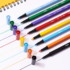 Фломастеры Deli EC156-24 ColoRun 24 цвета, пластиковая туба