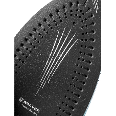 Утюг BRAYER BR4019 голубой/черный, 2400 Вт, 25 г/мин, 140 г/мин, 320 мл