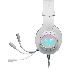 Гарнитура Defender Ghost LED белый, проводная, USB / 2 x mini jack 3.5 мм, подсветка
