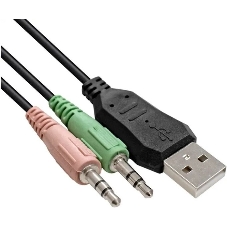 Гарнитура ExeGate Gaming HS-520G чёрный, проводная, 2 x mini jack 3.5 мм + USB, подсветка, регулятор громкости