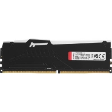 Оперативная память Kingston Fury Beast RGB, DDR5, 32GB (1x32GB), 6400 MHz, CL32, с радиатором, RGB, черный