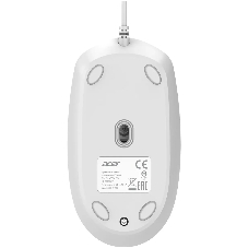 Комплект клавиатура+мышь Acer OCC400 проводной, USB, 2000 DPI, белый