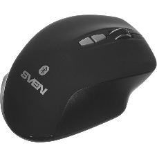 Мышь беспроводная SVEN RX-590SW черный, 1600 dpi, радиоканал, Bluetooth, USB, кнопки - 7