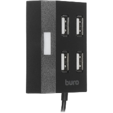 USB-концентратор Buro BU-HUB4-U2.0, USB 2.0, USB 4 порта, USB