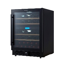 Винный шкаф встраиваемый Cellar Private CP043-2TB чёрный, 129 л, 2 отсека, 43 бут.