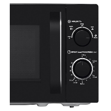 Микроволновая печь BBK 20MWS-760M/B черный, 20 л, 700 Вт, переключатели - поворотный мехинизм