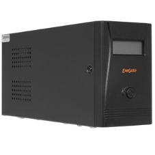 Источник бесперебойного питания ExeGate Smart LB-850.LCD.AVR.2SH.USB (850VA/510W, LCD, AVR, 2*Schuko, USB, батарея 12V 9Ah, черный)
