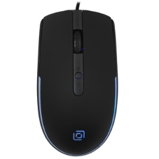 Мышь проводная Oklick 100M черный, 1600 dpi, USB, кнопки - 4