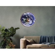 Настенно-потолочный светодиодный светильник Ambrella light FW11135 BK черный 38W LED 3000-6400K D600*38